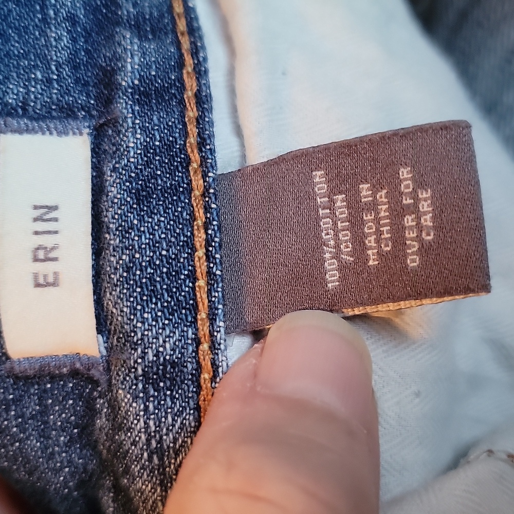 Abercrombie And Fitch Blue Distressed Jeans ERIN - Picture 9 of 9